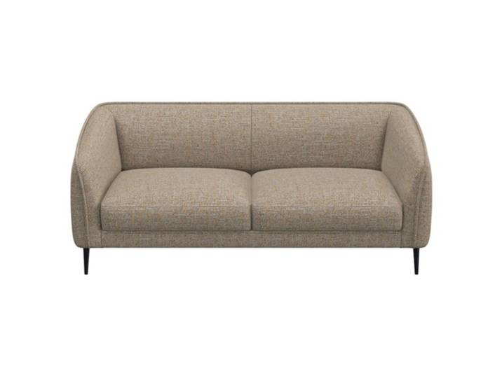 Sofa Fady Stoff hellbraun B 187.5 T 74 cm