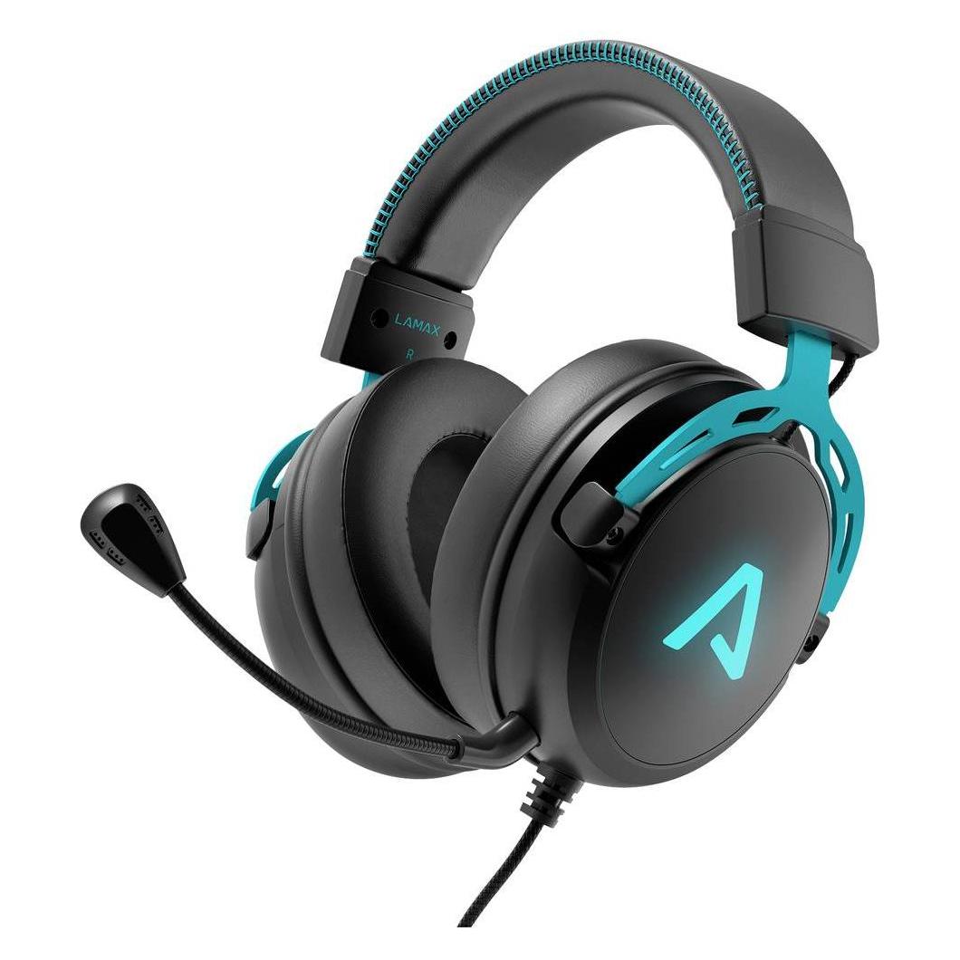 Lamax LMXHDE1 headphones/headset Wired Head-band Gaming Black (Kabelgebunden) (LMXHDE1)