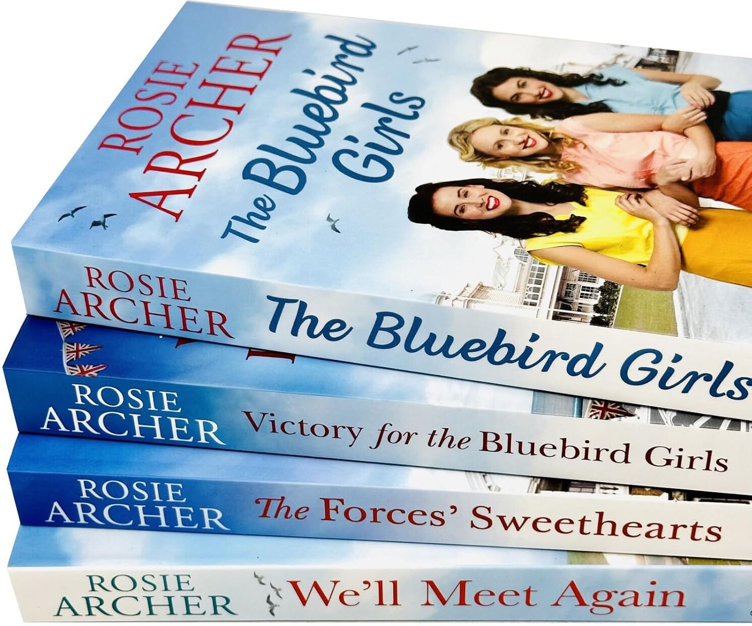 Quercus Rosie Archer Bluebird Girls 4 Books Collection Set – Historical Family Saga Collection