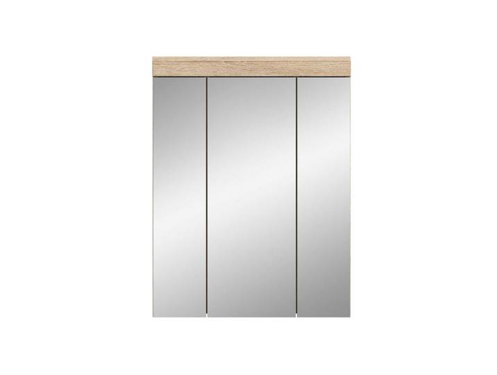 Newroom Hängeschrank Sonoma Eiche hell 79 cm Hängeschrank Spiegel Wandschrank Badezimmerschrank Modern Zeitlos ...