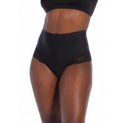 String MAGIC BODYFASHION, Damen, Gr. L, schwarz, Spitze, Obermaterial: 80% Polyamid, 20% Elasthan, körpernah, Unterhosen String, mit Spitze, hohe Taille