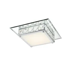 Globo Lighting Deckenleuchte   ¦ silber ¦ Maße (cm): B: 25 H: 7