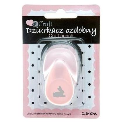 Dalprint Dekorativer Locher 1,6 cm Hase (58222871)