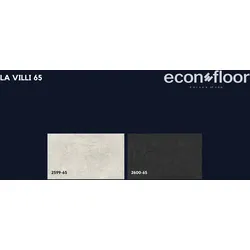 econfloor Vinylboden La Villi 65 - Paket: 2,16 m2 (12 Stück) Concrete -2 verschiedene Designs