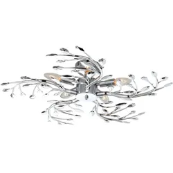 Globo 68546-5 Flash Deckenleuchte Metall Verchromt, 5X E14