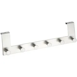 Wenko, Kleiderhaken + Wandgarderobe, 2 Türgarderoben Celano silber