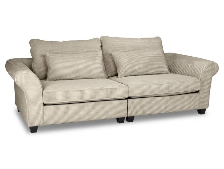 SANSIBAR LIVING Sofa Megasofa, Megasofa SANSIBAR SANDE (BHT 264x70x111 cm) BHT 264x70x111 cm hellgrau