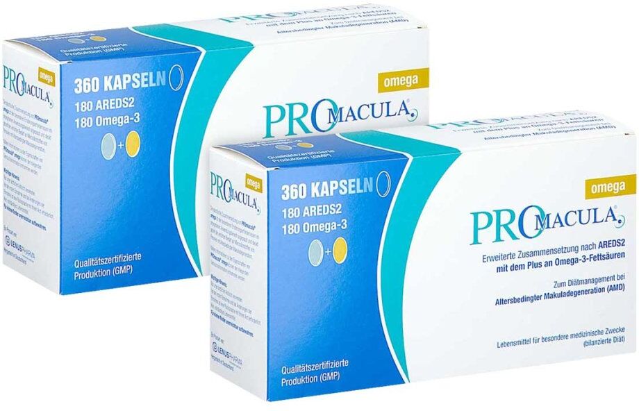 PRO MACULA omega bei Makuladegeneration 2x360stk
