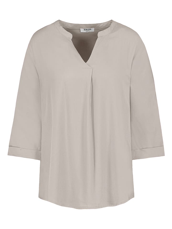 Sublevel Bluse in Taupe - S