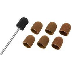 Donau, Schleifmittel, 6 Schleifkappen Ø 10mm Träger (Fein, Grob, Mittel)