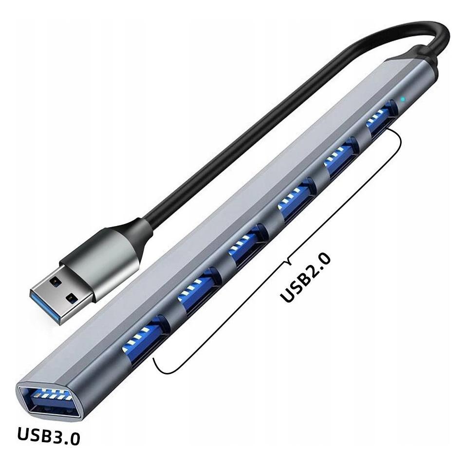 Bounn HUB USB Adapter USB A TO 6*USB2.0+USB3.0 (USB-A, 7 Ports) (52244334)