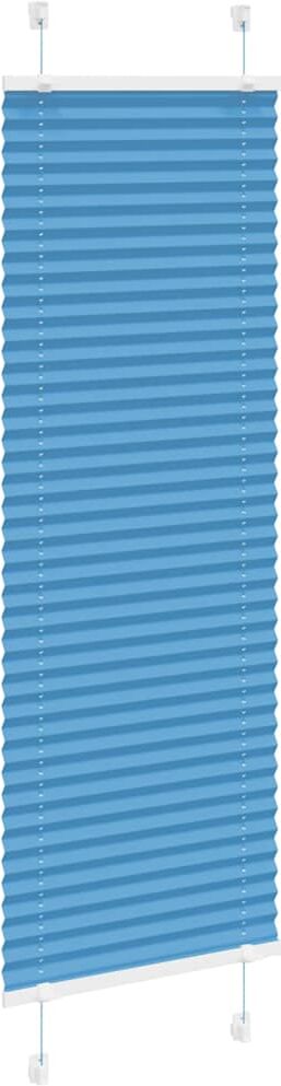 vidaXL Store plissé bleu 50x100 cm largeur du tissu 49,4 cm polyester