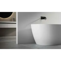 Fiora Wavy Mini Badewanne Mineral Composite 1586x733x705 57M BAWAVYMINI57M
