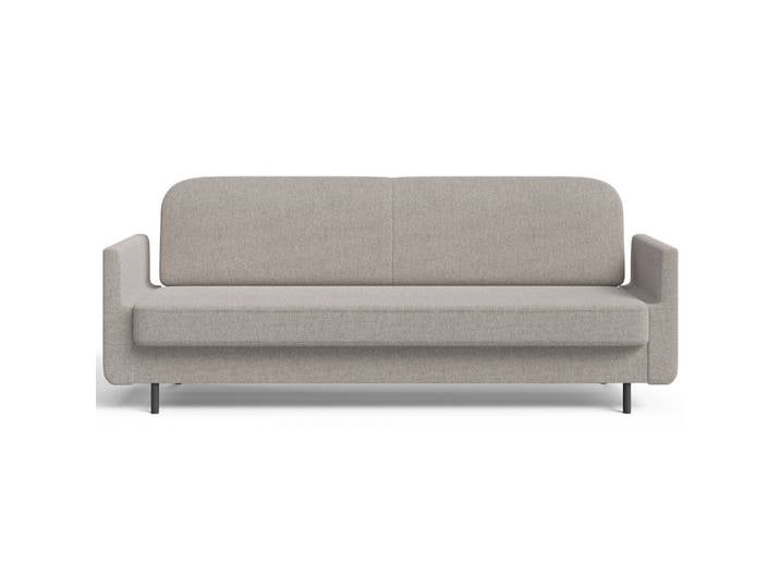 Dreisitziges ausklappbares Sofa Ovelio in grau-beige, hydrophober