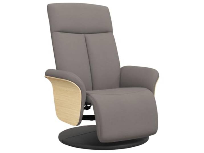 vidaXL Relaxsessel mit Fußteil Taupe Stoff