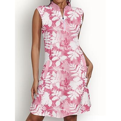 Damen Golfkleid Rosa Ärmellos Sonnenschutz Tennis-Outfit Damen-Golfkleidung, Kleidung, Outfits, Kleidung