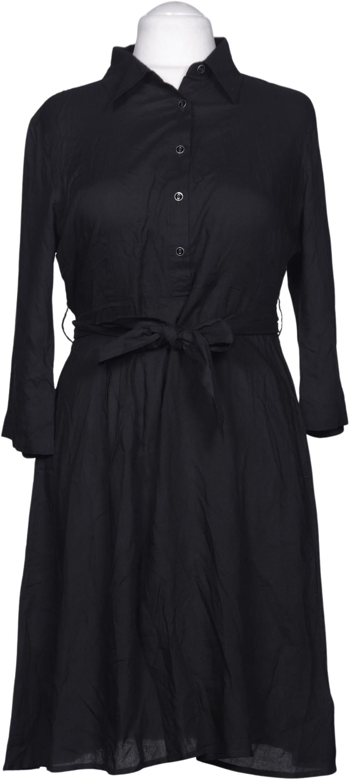Chapati Berlin Damen Kleid, Schwarz, Gr. L, Viskose - Second Hand