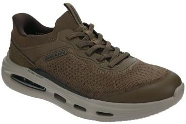 Skechers USA Sloan-Orbital (Men's) Casual Shoes in Khaki, Size 9.5 M, Memory Foam/Synthetic