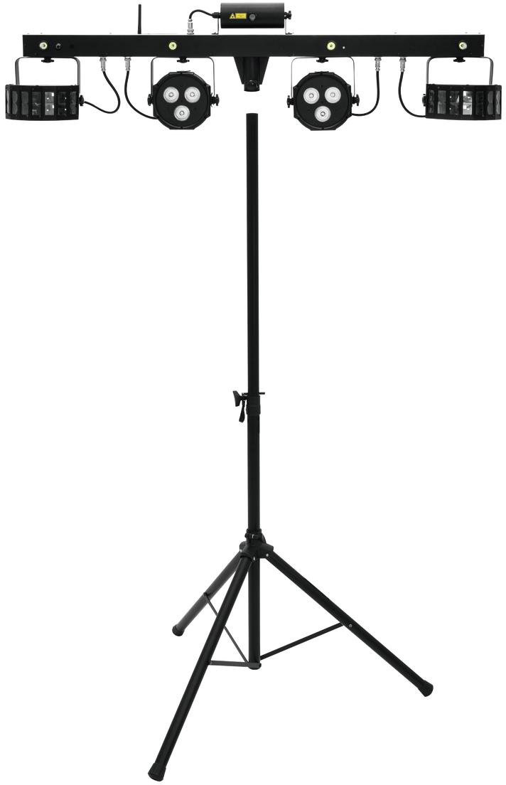 EuroLite Set Led Kls Laser Bar Fx + M-3 Boxenhochständer