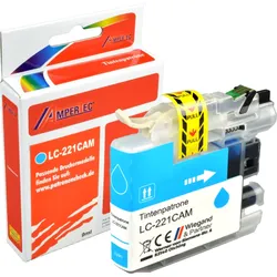 Ampertec Tinte ersetzt Brother LC-221C  cyan