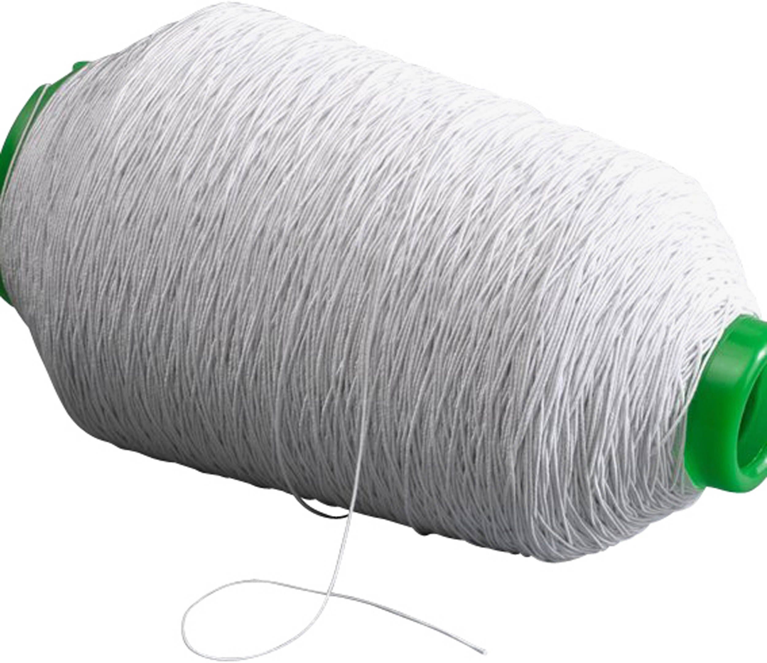 SPRINTIS Elastiques en rouleau, 1 mm, blanc (rouleau de 1.050 m) blanc   1.050 m, plastique, caoutchouc