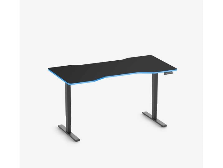 FOKUS Gamingschreibtisch Schwarz 160x80 Cockpit Ocean