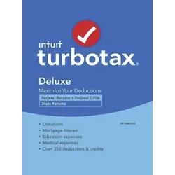 TurboTax - Deluxe 2022 Federal + E-file and State for Windows