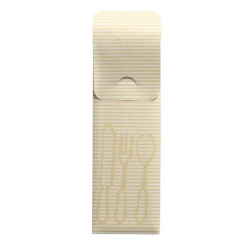 PAPSTAR 100 Bestecktaschen creme 7,3 x 23,5 cm