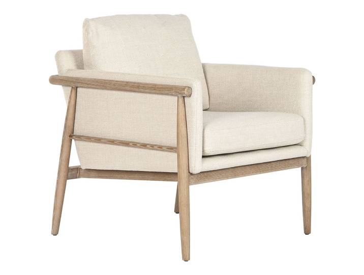 Fauteuil en frêne beige 71x75x79 cm