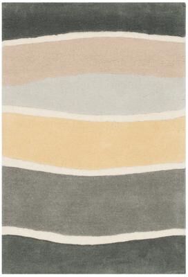 SAFAVIEH Handmade Soho Nani Wavy Stripe N.Z. Wool/ Viscose Rug