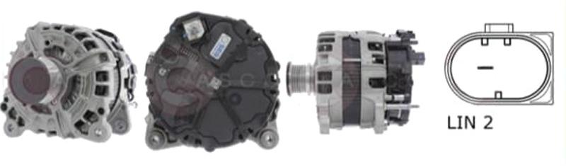 CASCO CAL10A18GS Lichtmaschine Generator LiMa 250A 12V für VW Crafter Kastenwagen (SY, SX) CRAFTER Bus (SY) CRAFTER Pritsche/Fahrgestell (SZ)