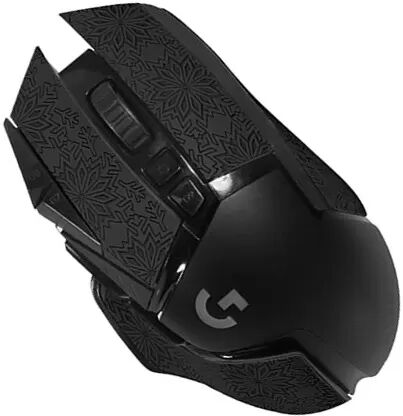 INF Verbesserte Griff-Mausaufkleber für Logitech G502 - Schwarz