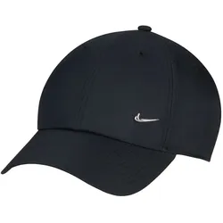 NIKE Club Dri-FIT Unstructured Metal Swoosh Cap 010 - black/metallic silver S/M
