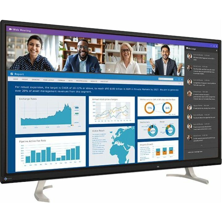 EIZO FlexScan EV4340X-BK, 108 cm (42.5"), 3840 x 2160 Pixel, 4K Ultra HD, LCD, 5 ms, Schwarz