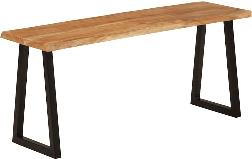 vidaXL Banc avec bord vivant 105 cm bois d'acacia massif