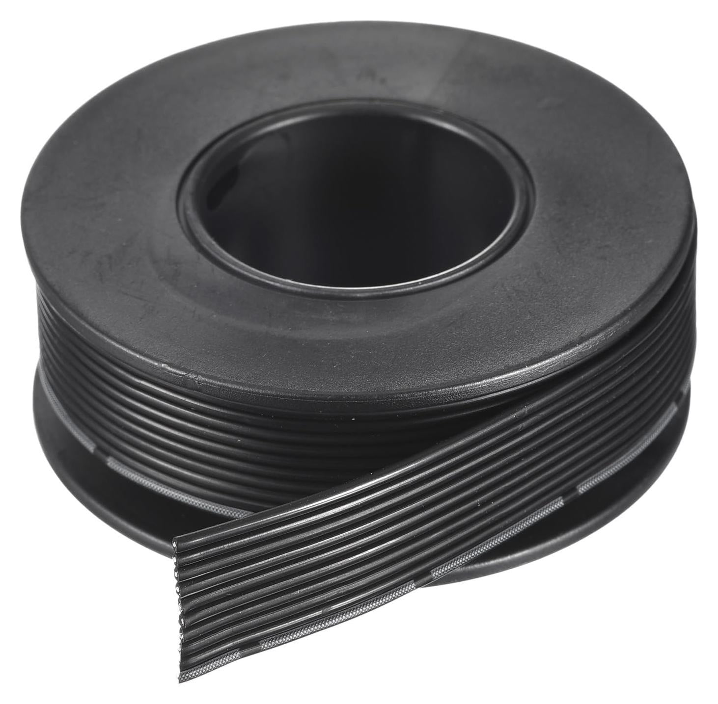 Dripio Platte kabel, 28 AWG, 10-polig, siliconen, 1,5 meter, zwart
