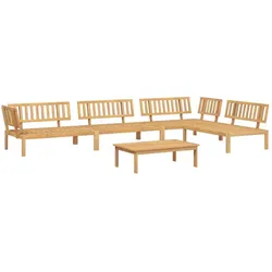vidaXL, Gartenlounge, Gatenano (2x Mittelteil + 2x Eckteil + Tisch)