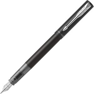 Parker Füller Vector XL Metallic Black, Feder M, aus Metall, mattschwarz, verchromte Zierteile
