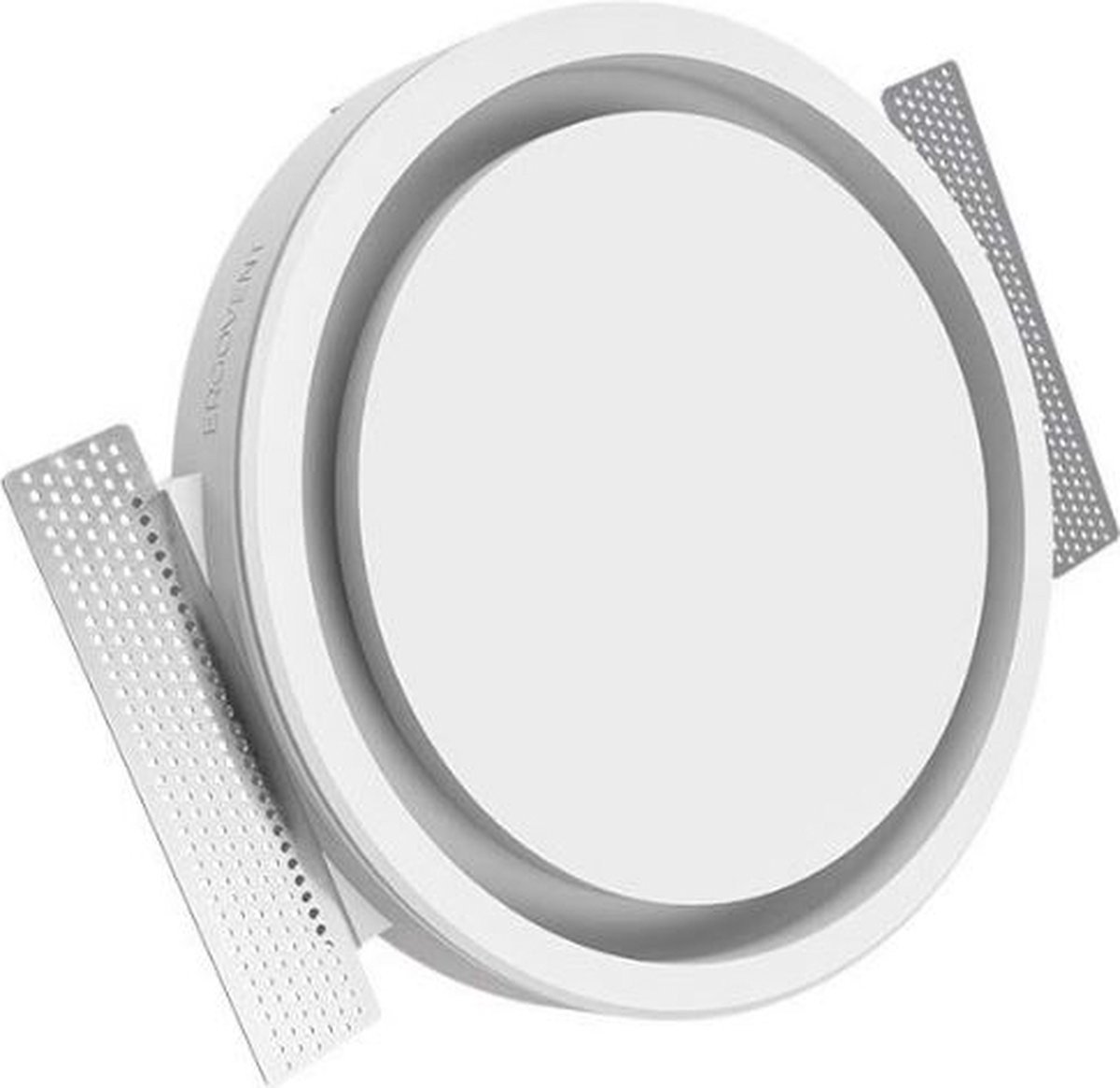 Ergovent Rondo-100 Frameloze Ronde Ventilatie-uitlaat met Schijfklep en Magneet, 100 mm