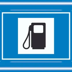 HB-Druck Tankstelle Symbol Aufkleber A8 (52x74mm)