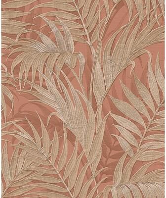 Veer Decor Embroidened Palm Wallpaper