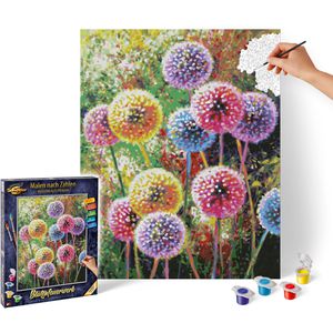 Schipper 609130872 Malen-nach-Zahlen Premium, ab 14 Jahre, Blütenfeuerwerk, 40 x 50 cm