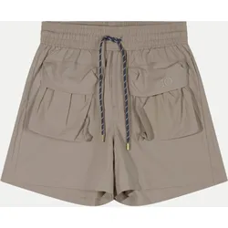 Relaxed-Fit Utility Shorts Beige S