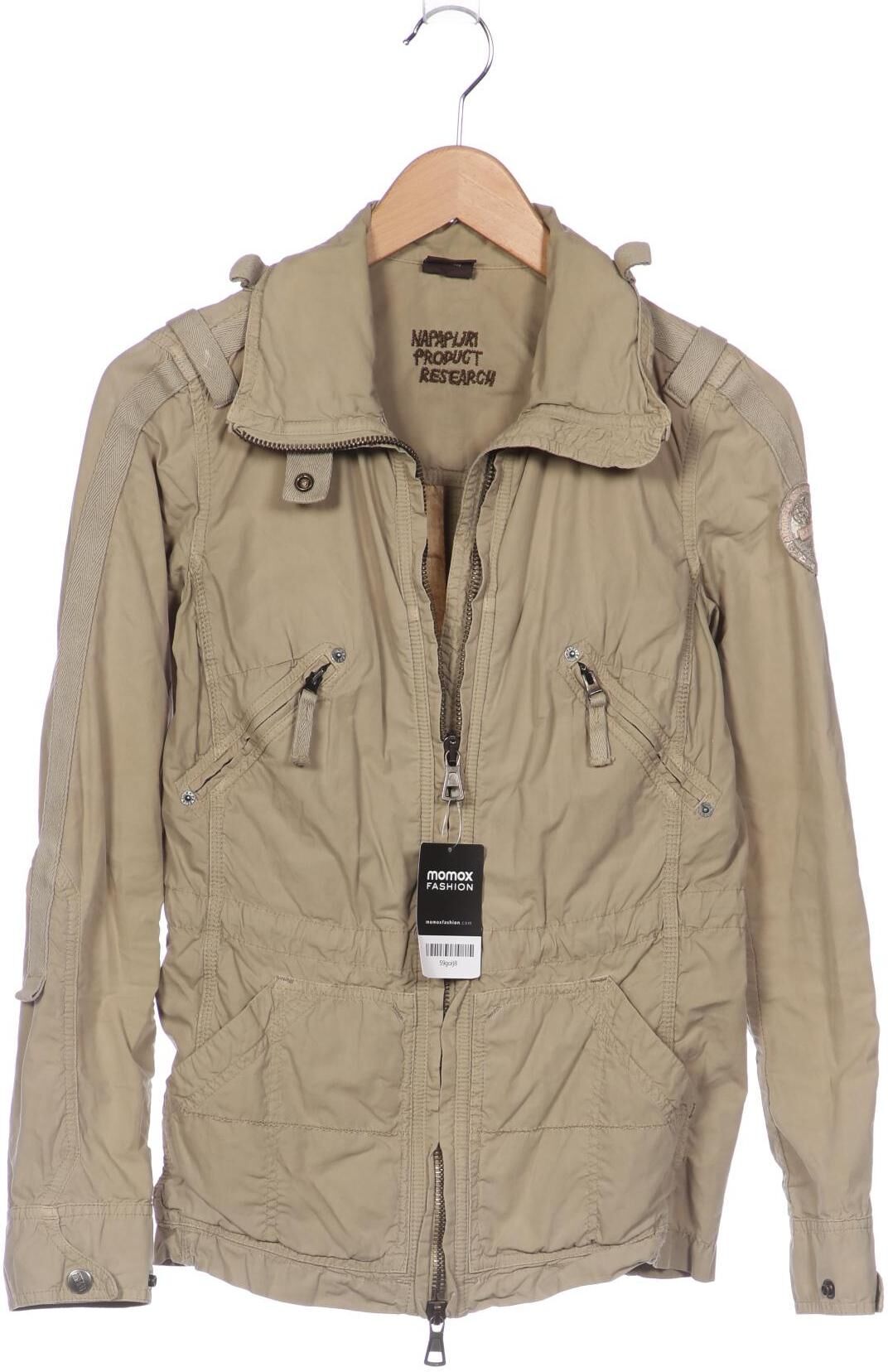Napapijri Damen Jacke, Beige, Gr. S, Baumwolle - Second Hand