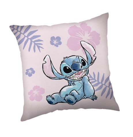 Lilo en Stitch sierkussen voor kinderen roze 40 x 40 cm