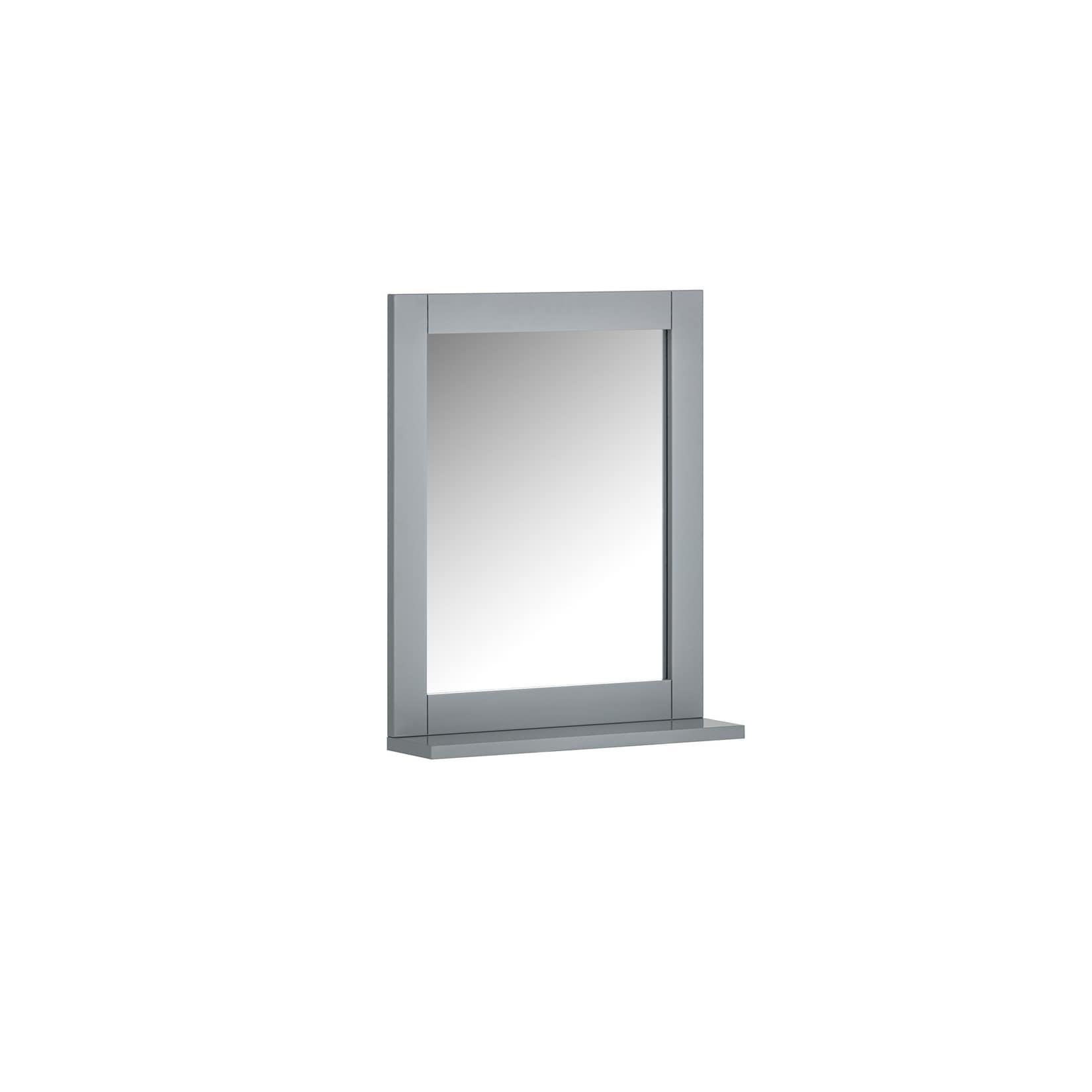 SoBuy Wandspiegel mit 1 Ablage Grau 40x10x49,2cm Klassisch