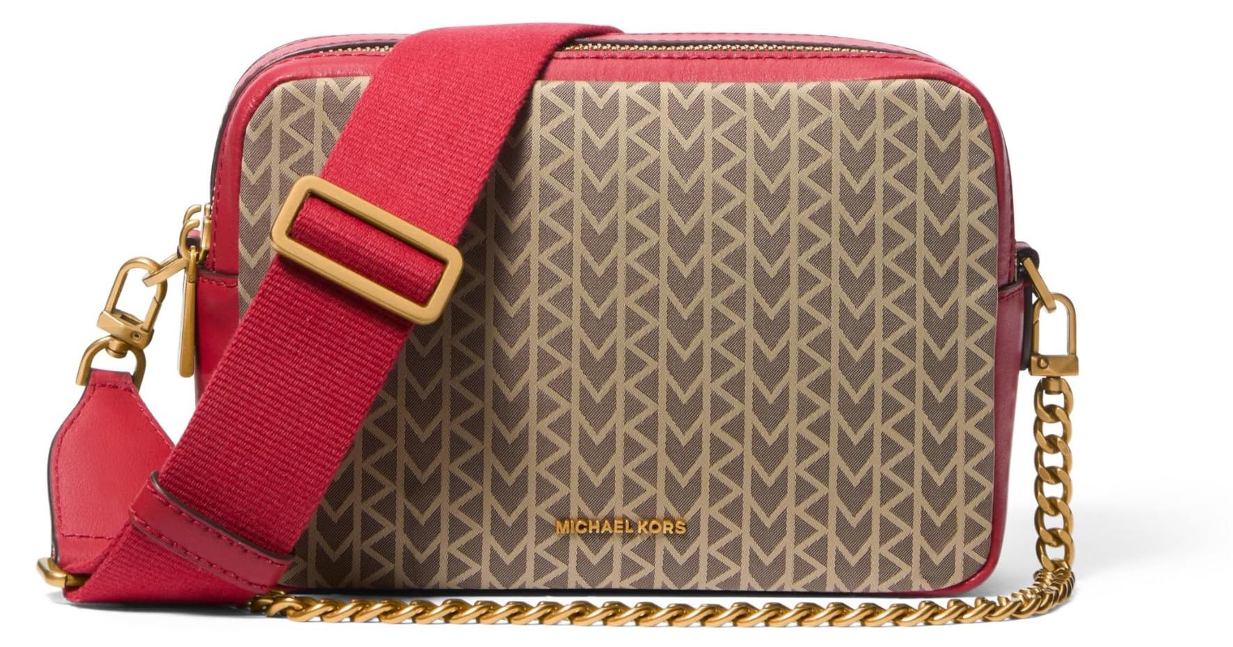 Michael Kors MD DBLZP CHN CAMERA XBODY CRIMSN MLTI