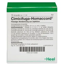 CIMICIFUGA HOMACCORD Ampullen 10 St