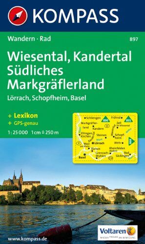 Wiesental, Kandertal, Südliches Markgräfler Land: Lörrach, Schopfheim, Basel. Wander- und Bikekarte. GPS-genau. 1:25.000 - Preis vom 12.10.2026 11:37:12 h