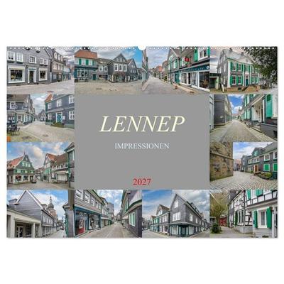Lennep Impressionen (Wandkalender 2027 DIN A2 quer), CALVENDO Monatskalender